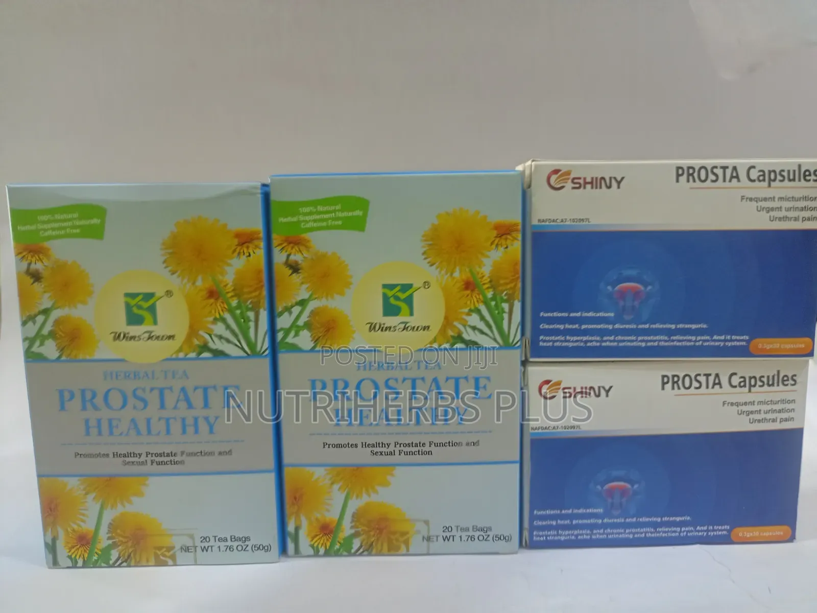 Wins Town Prostate Healthy Tea Shiny Prosta Capsules: Prostate Support