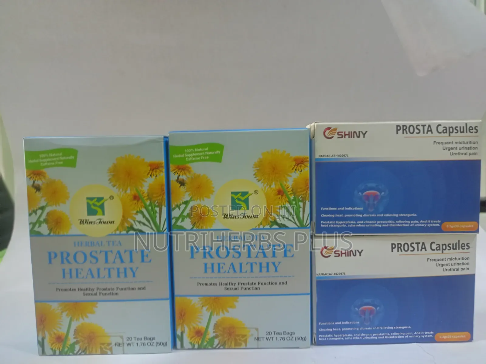 Wins Town Prostate Healthy Tea Shiny Prosta Capsules: Prostate Support