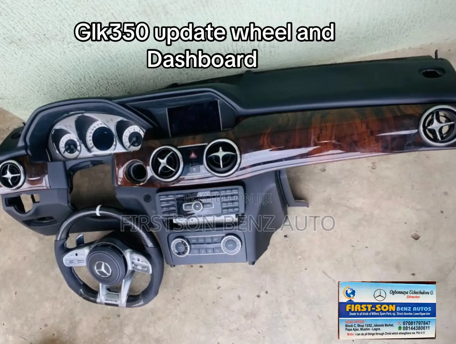 Mercedes Benz Glk350 2013 Dashboard and Update Wheel