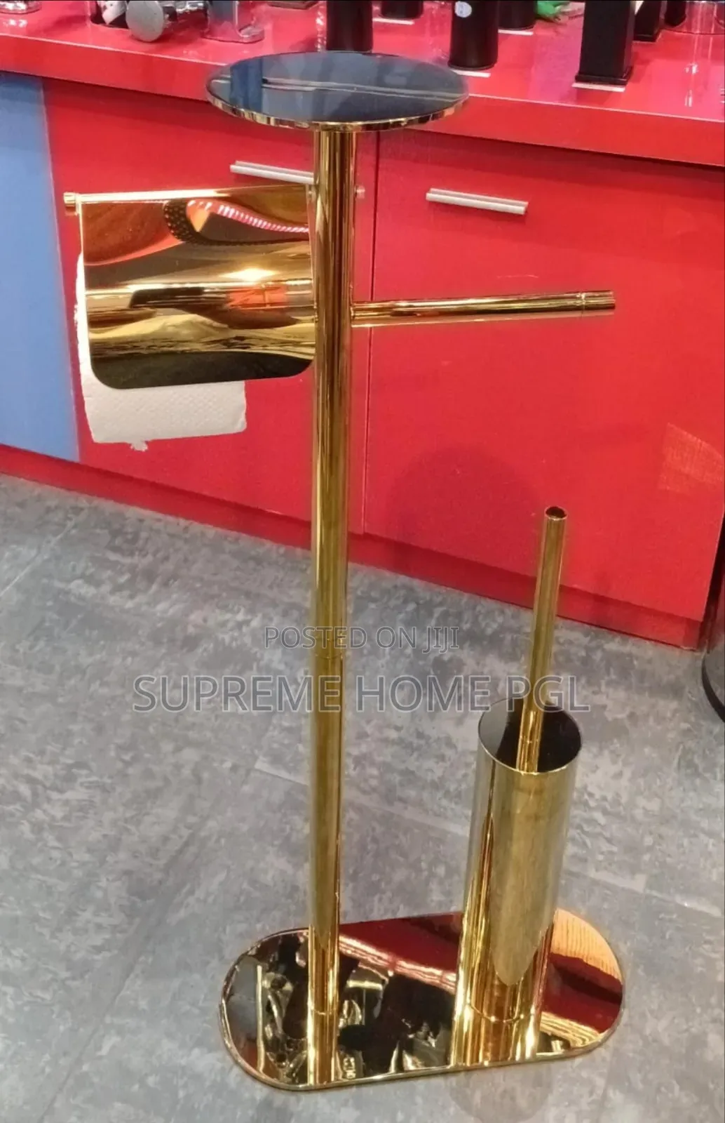 High Quality Heavy Guage Toilet Brush/Tissue Paper Holder