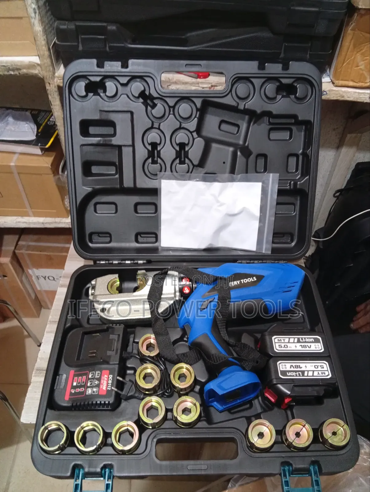 Cordless Electric Hydraulic Crimping Tool Kit,