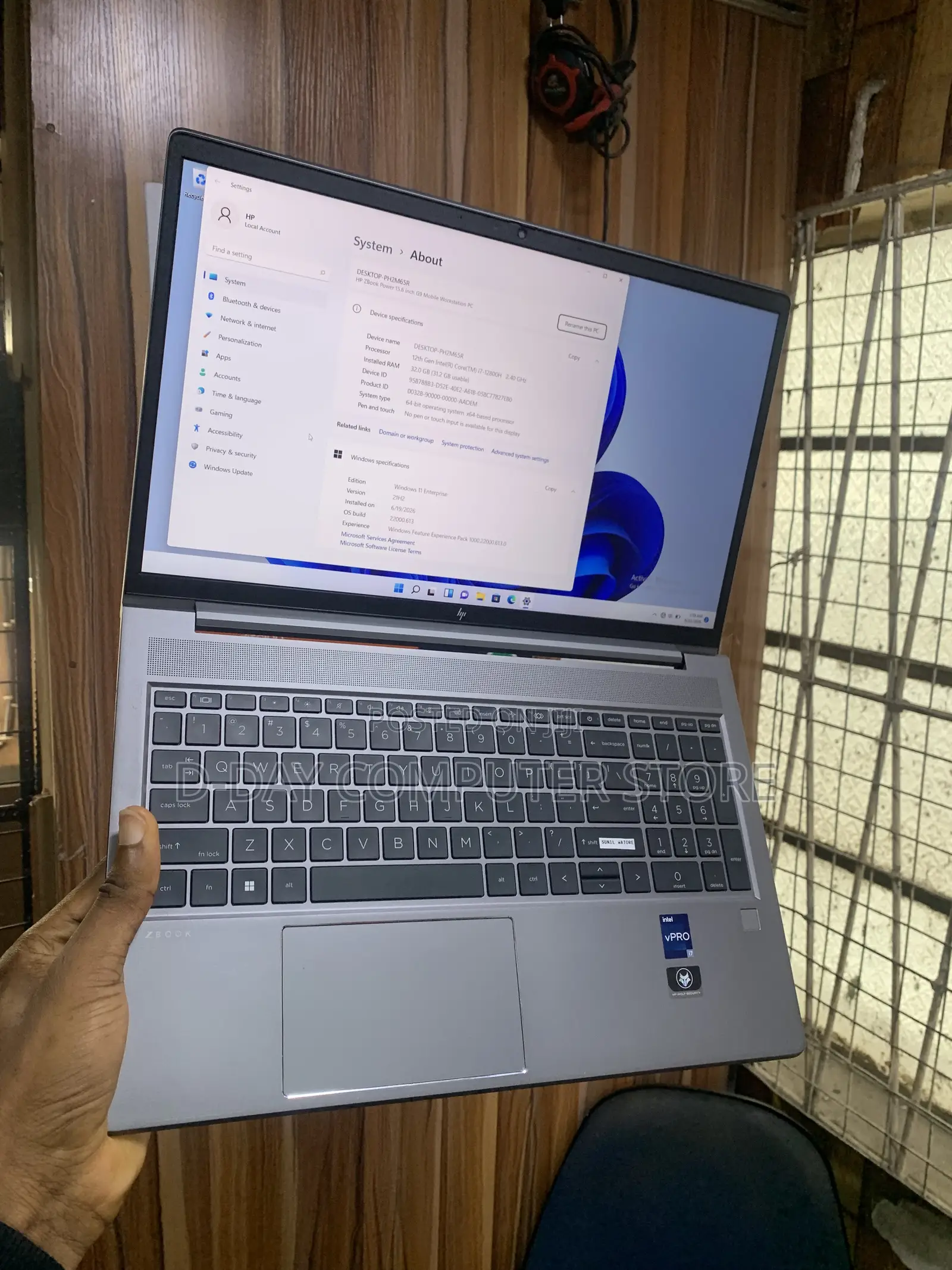 Laptop HP ZBook Power G9 i7 3GB Intel Core i7 SSD 512GB