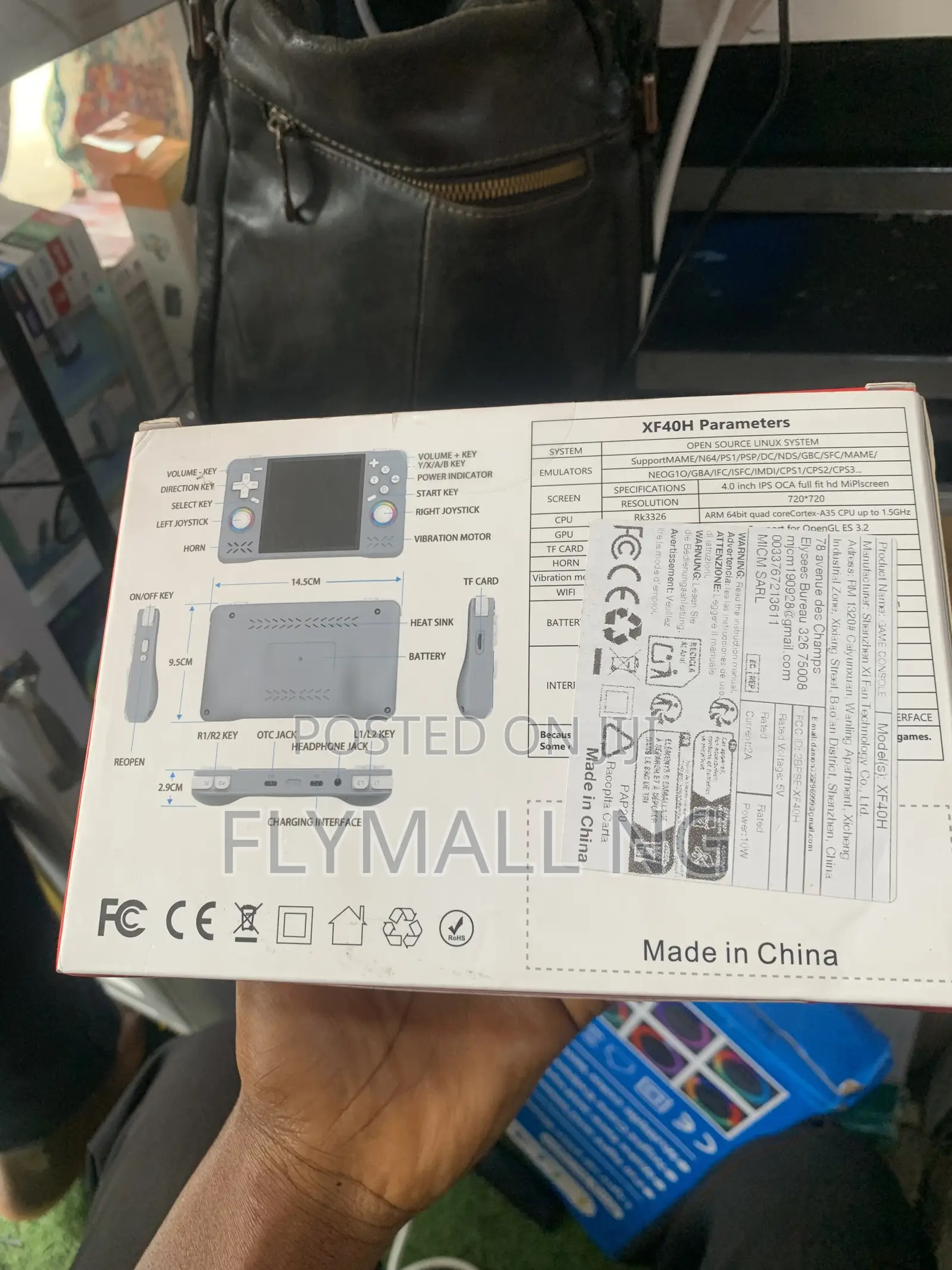 Xf40h Handheld Retro Gaming Console