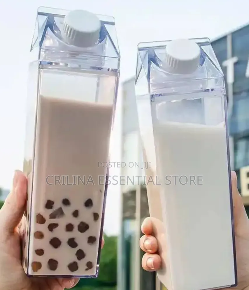 1000ml Transparent Milk Bottle (Strong Plastic)