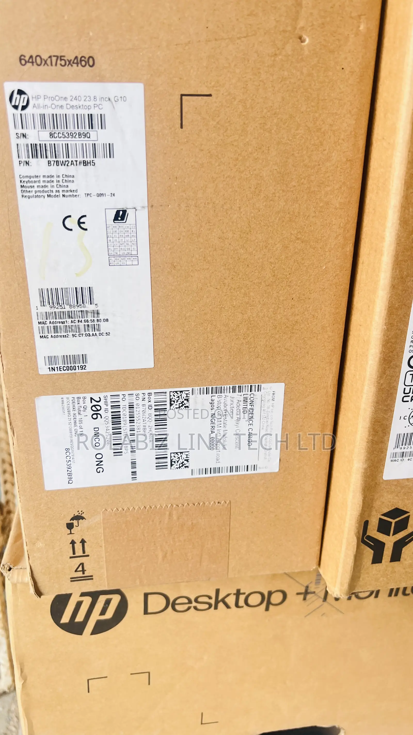 New HP ProOne 240 G10 All-in-One 8GB Intel Core i5 SSD 512GB