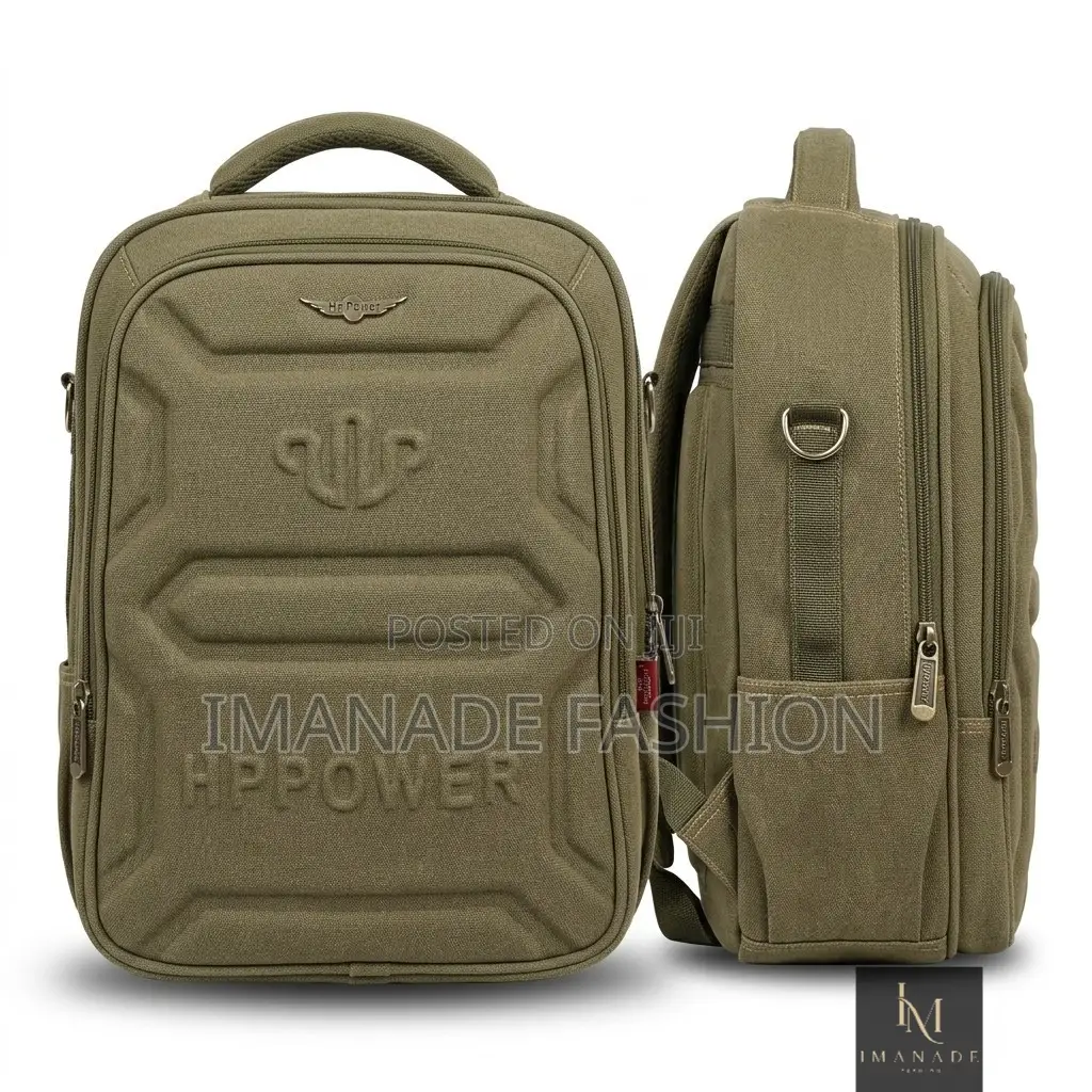 Hp Power Canvas Backpack – Army Green