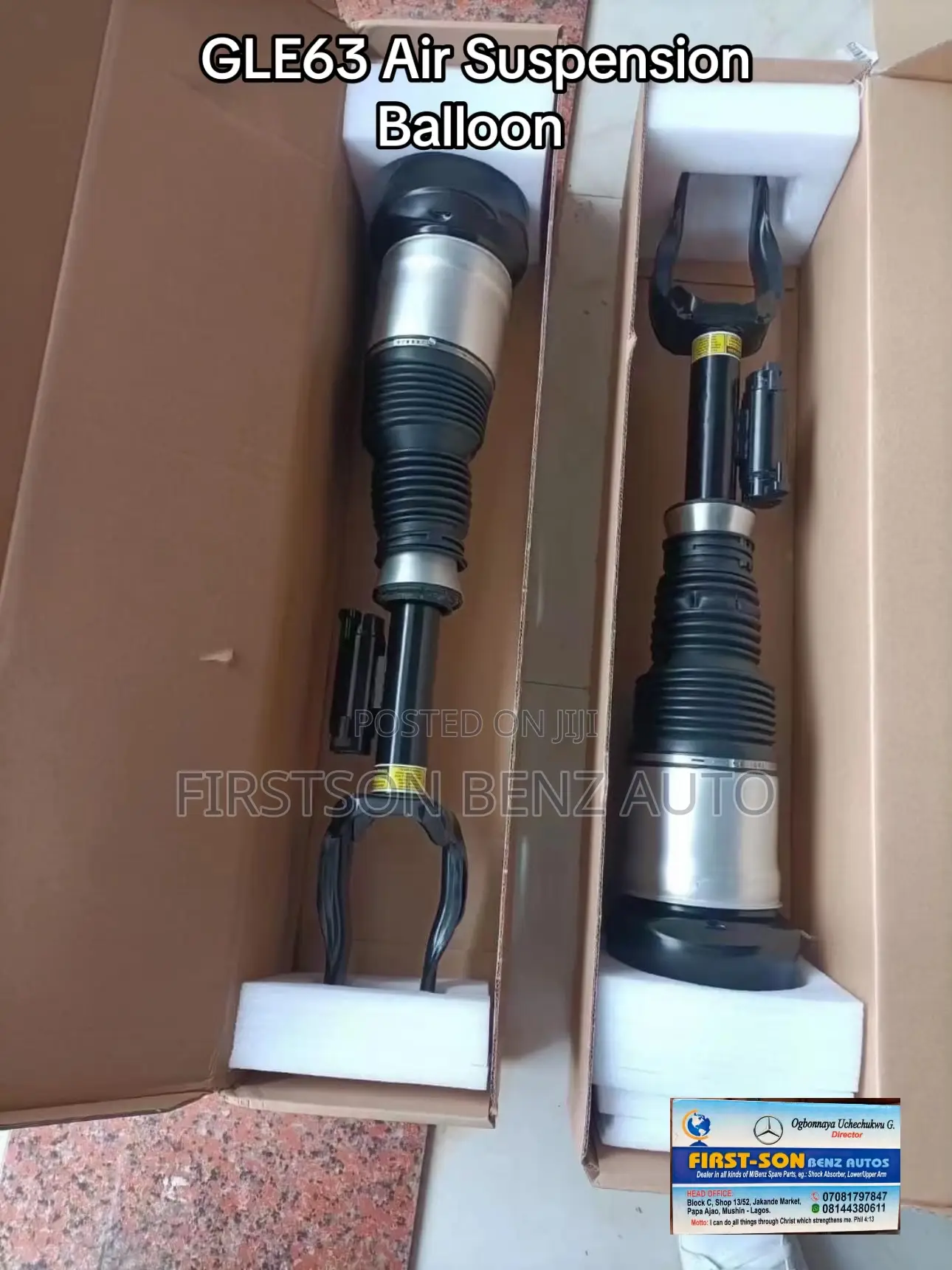 Mercedes Benz Gle63 Coupe W292 Air Suspension Balloon Shocks