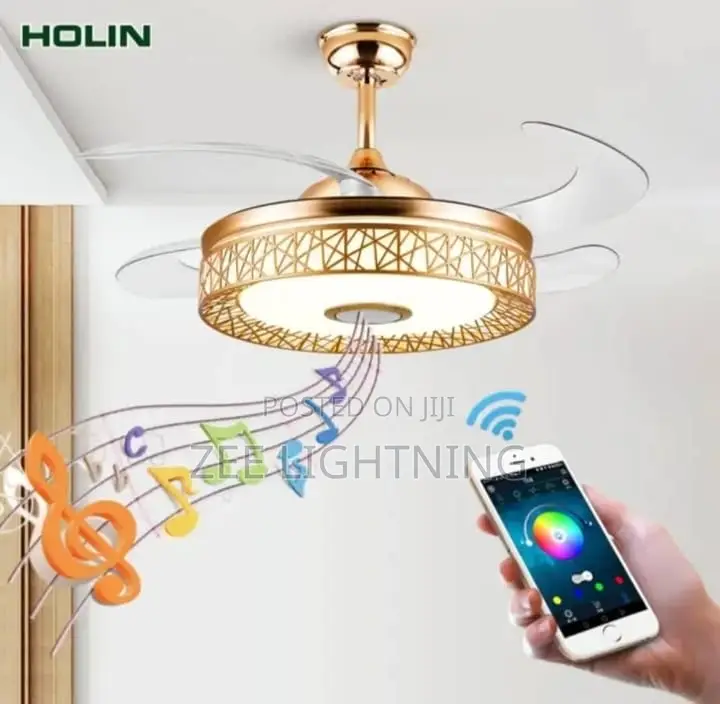 Bluetooth and Fan Led Chandelier (500mm)