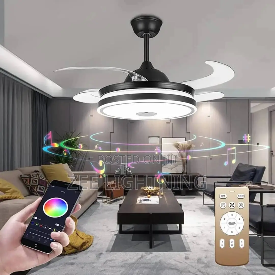 Bluetooth and Fan Led Chandelier (500mm)