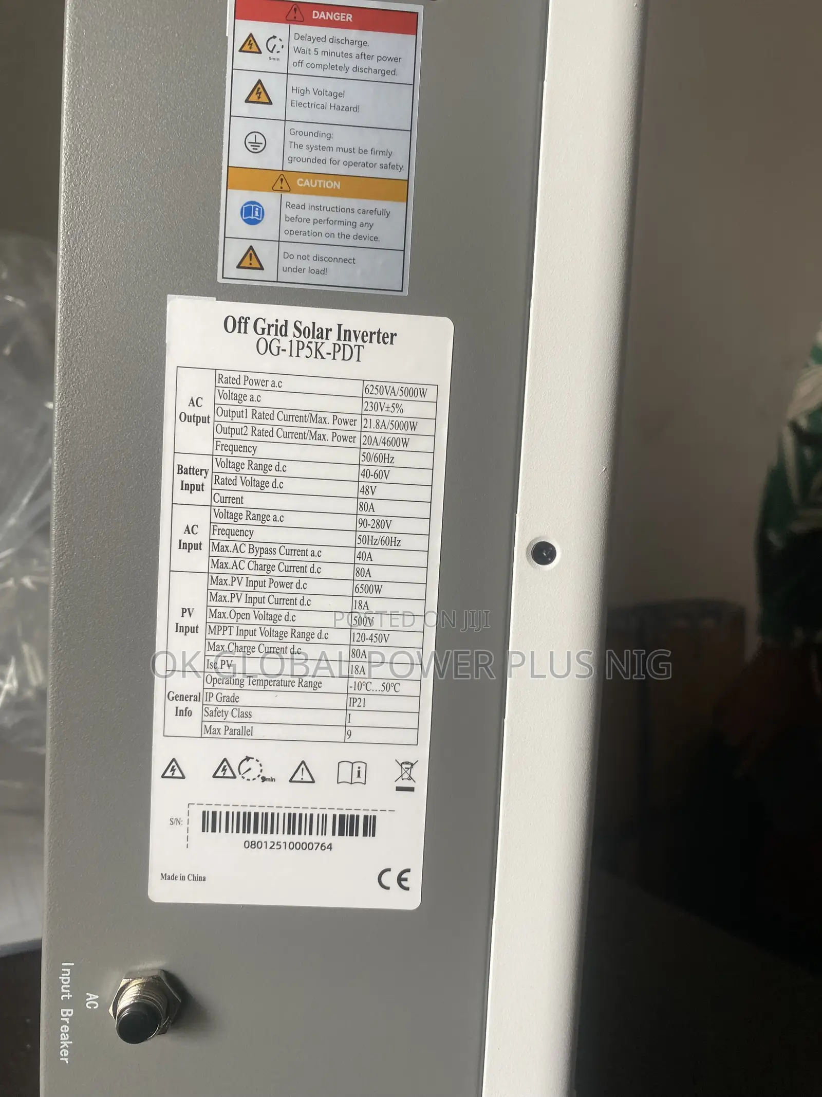 Su-Thar 6.5kva/48v Hf Solar Hybrid Inverter With 1years Warranty