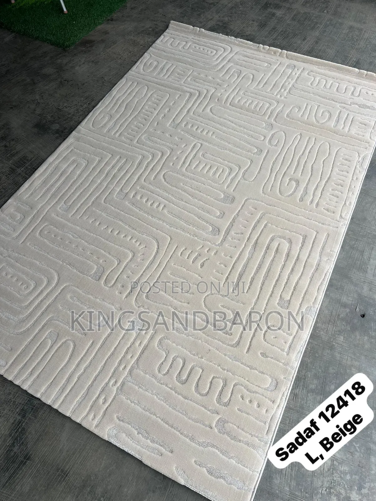 7x10fts Sadaf D.Beige Turkish Center Rug