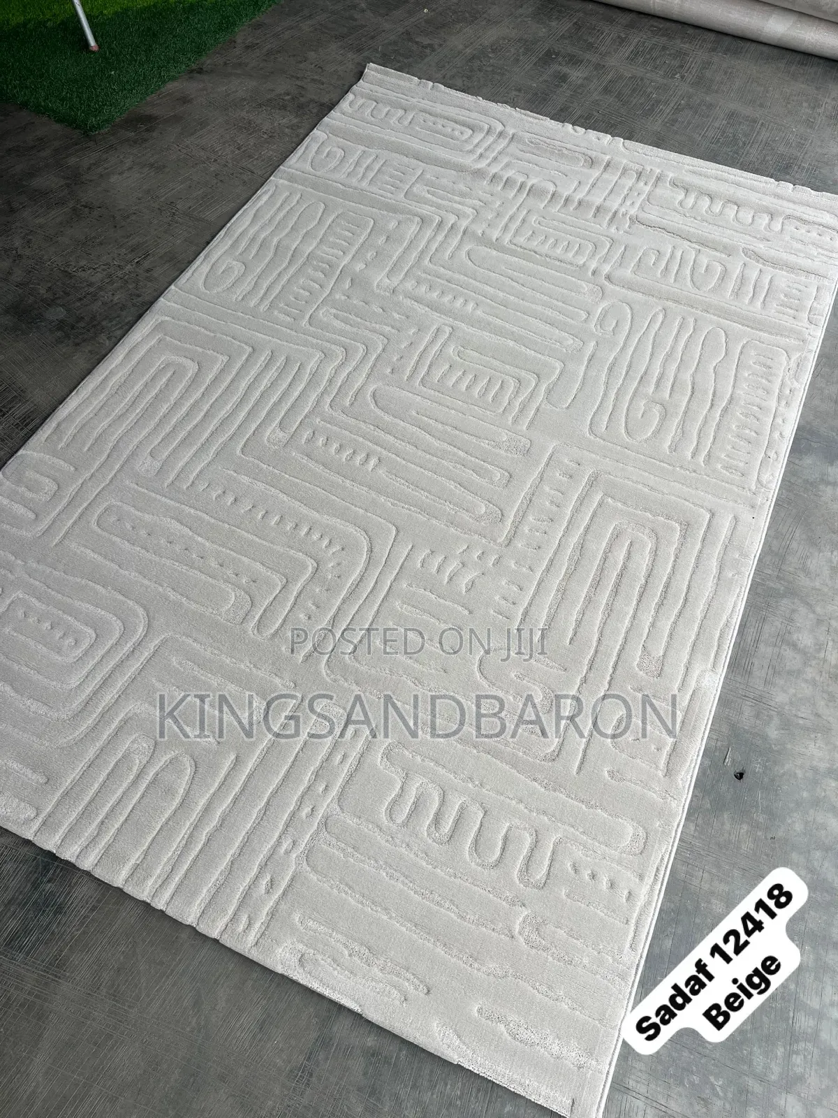 7x10fts Sadaf D.Beige Turkish Center Rug