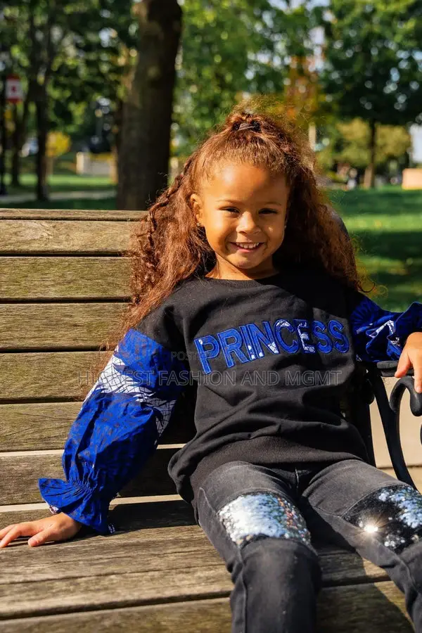 Ayden African Print Girls' Sweatshirt