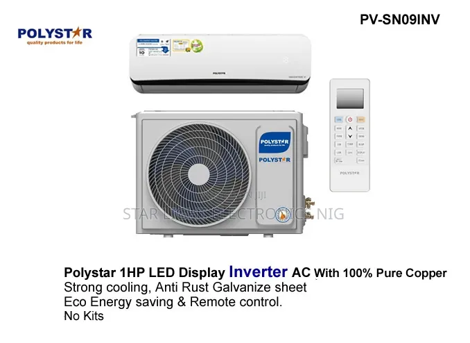 1hp Inverter Ac Polystar With Kits