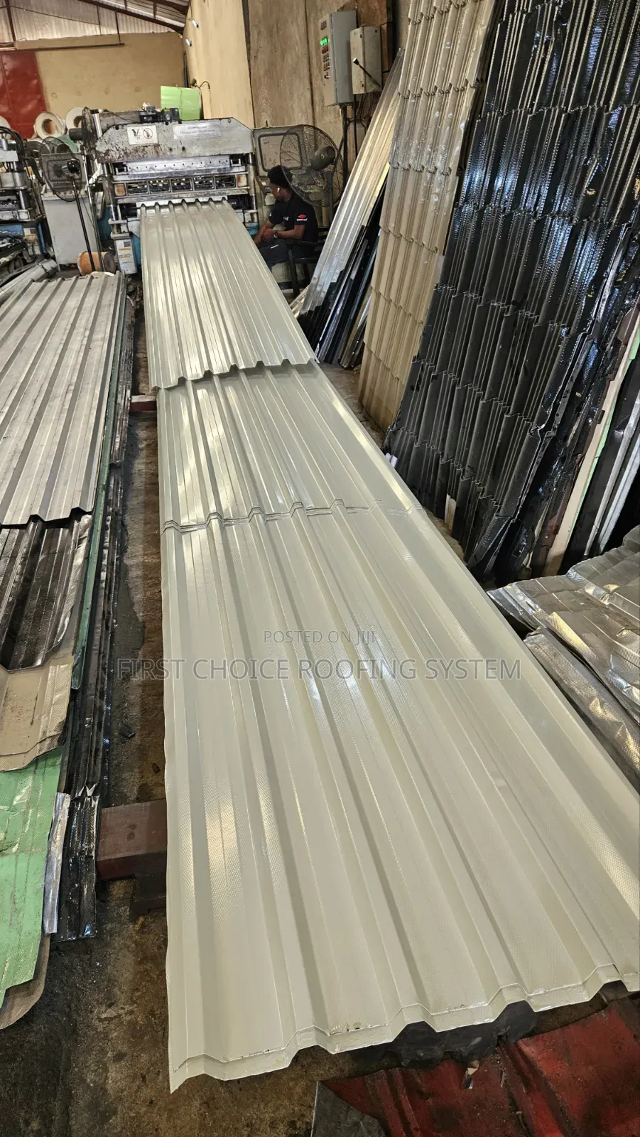 Ivory White Colour of Pure Aluminium Roofing Sheets 0.55