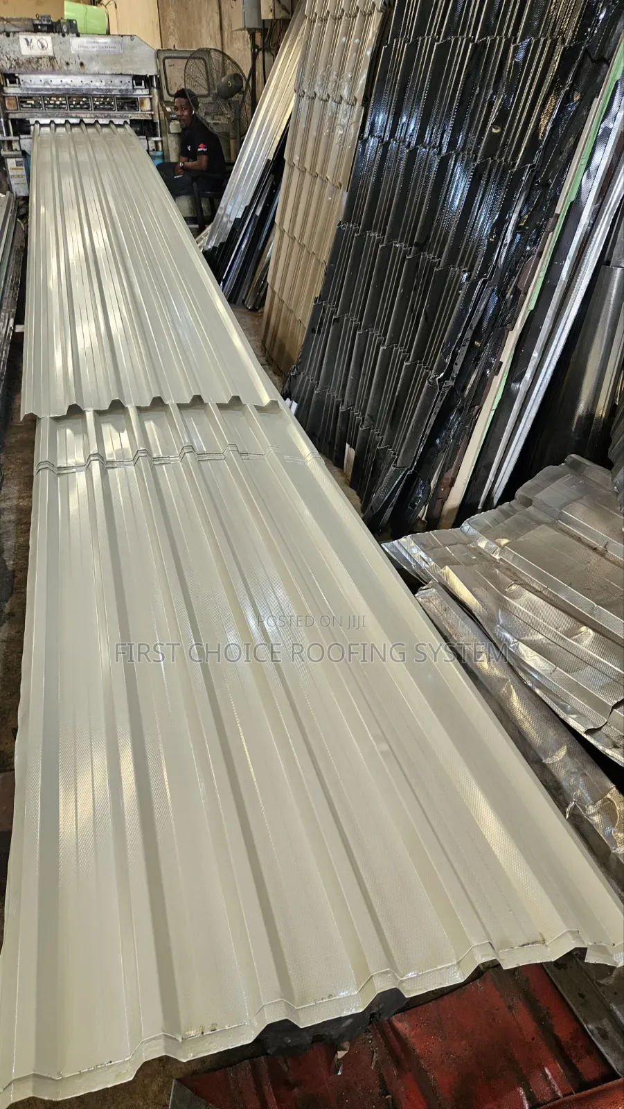 Ivory White Colour of Pure Aluminium Roofing Sheets 0.55