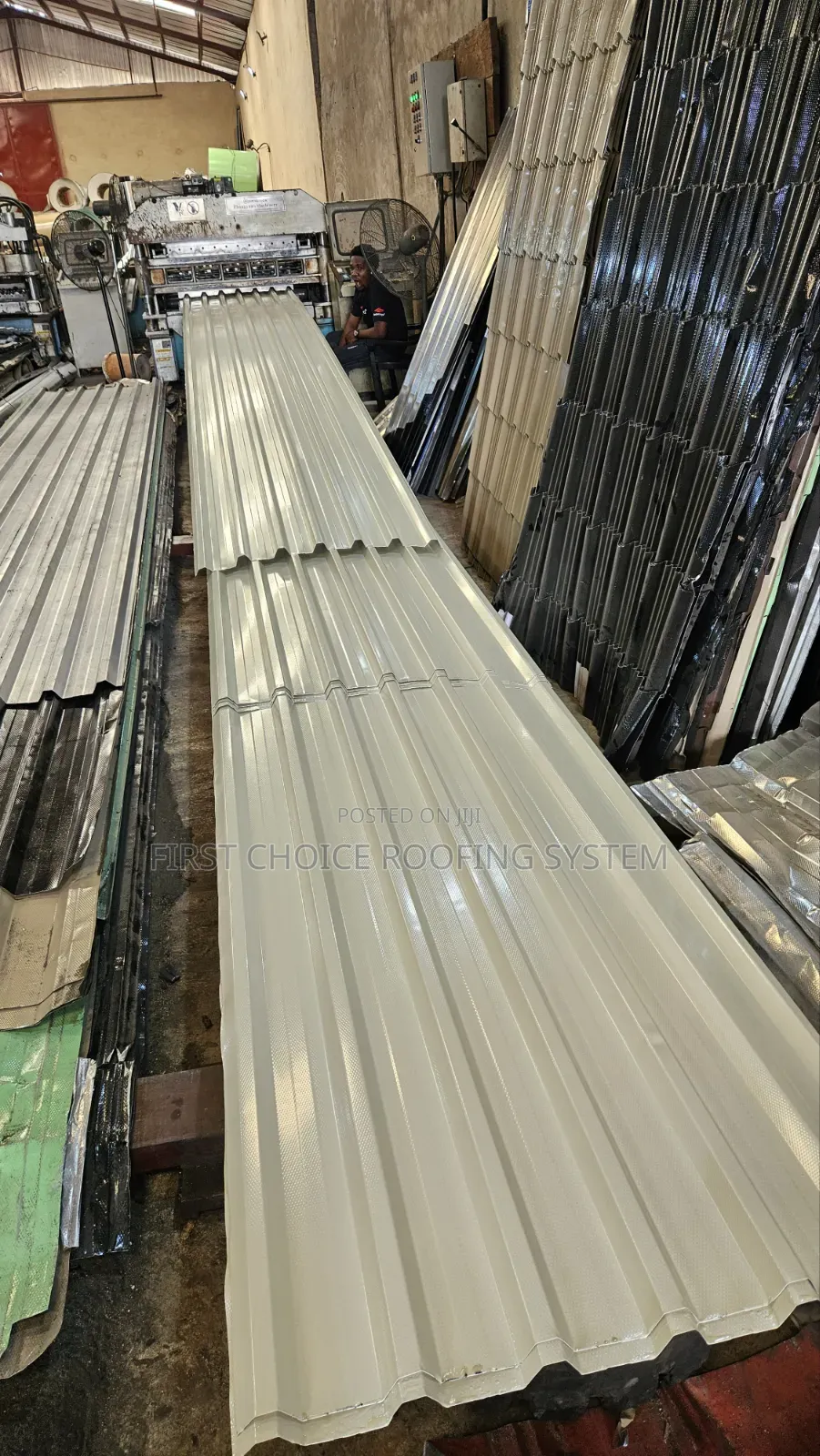 Ivory White Colour of Pure Aluminium Roofing Sheets 0.55