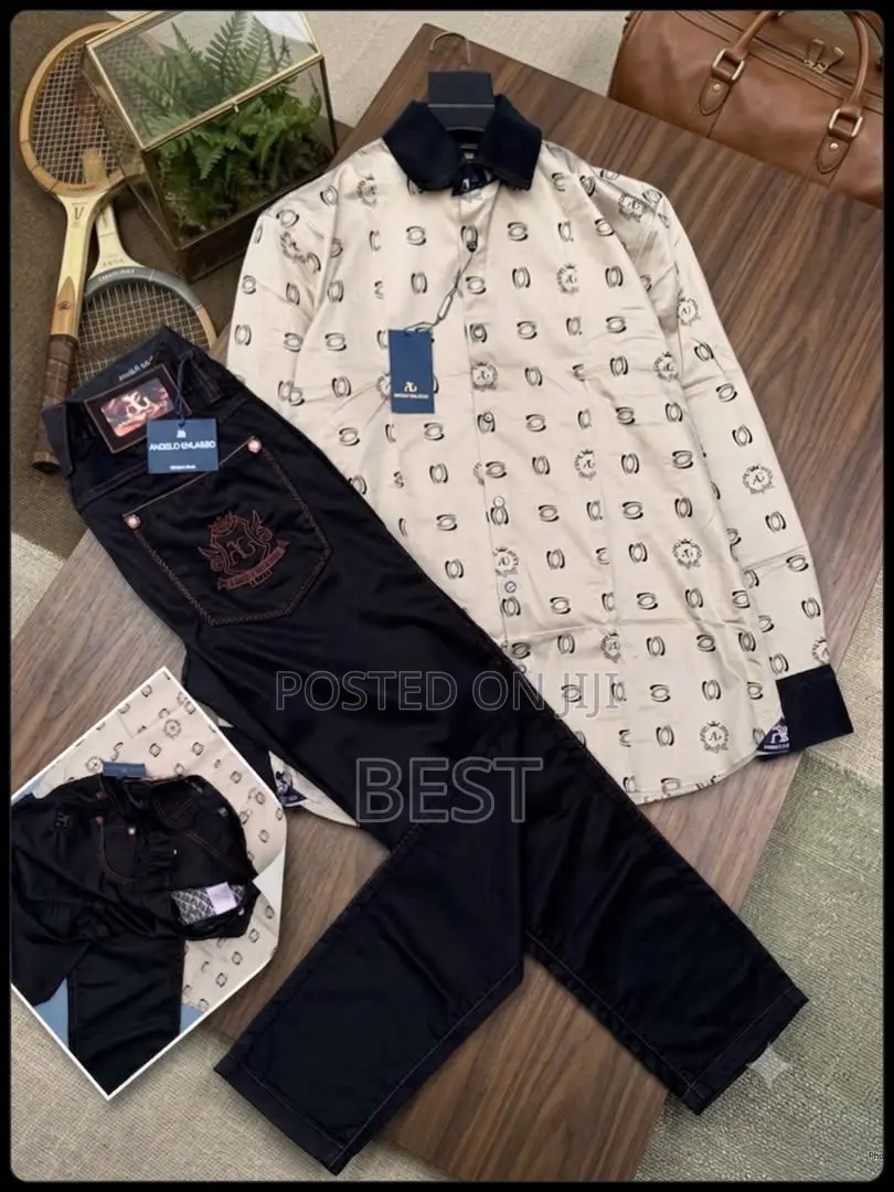 Angelo Galasso Luxury Shirts And Jeans Combo ( Can Be Sold Separately)