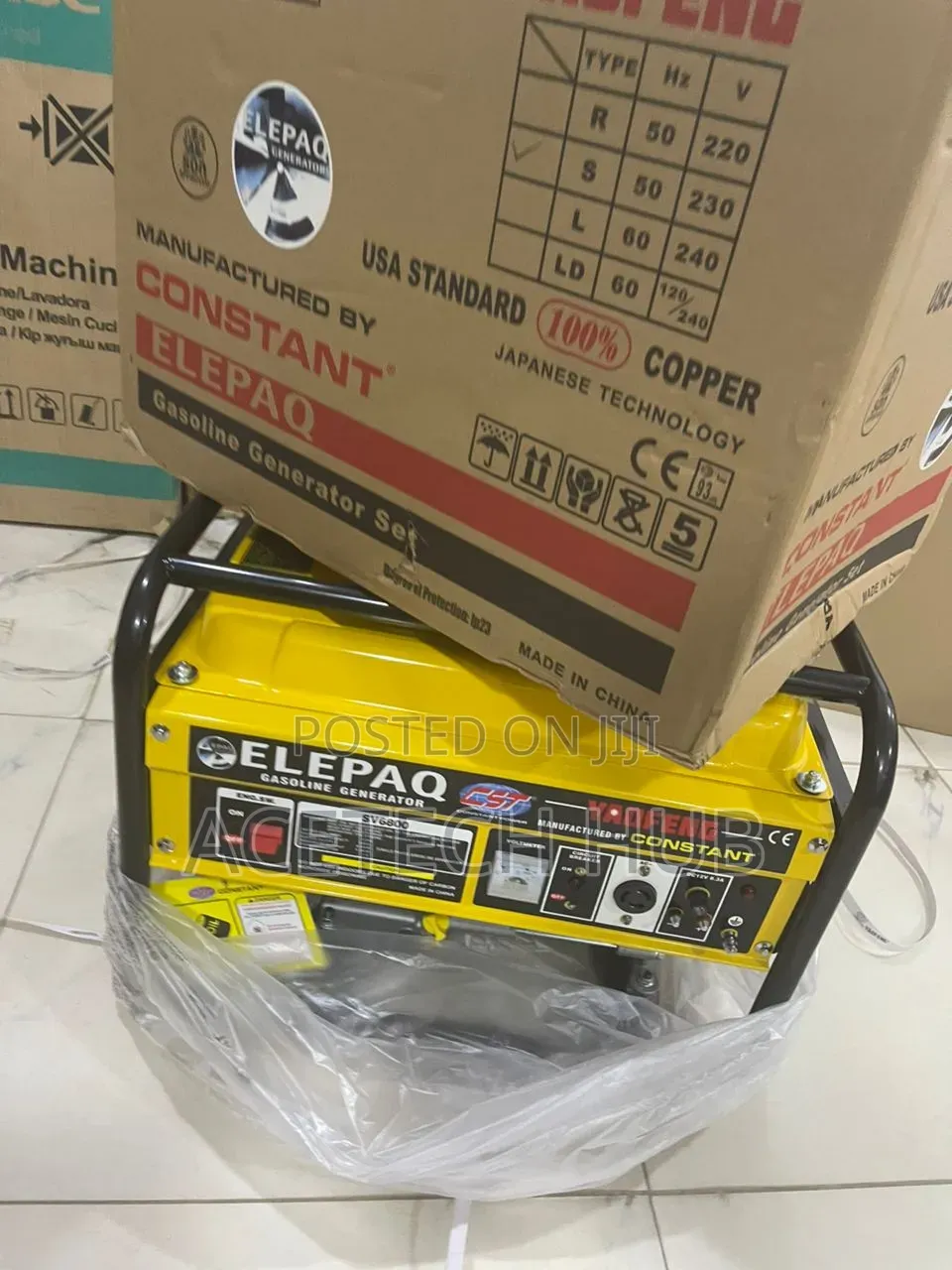 Brand New Elepaq Sv6800 4.5kva Generator