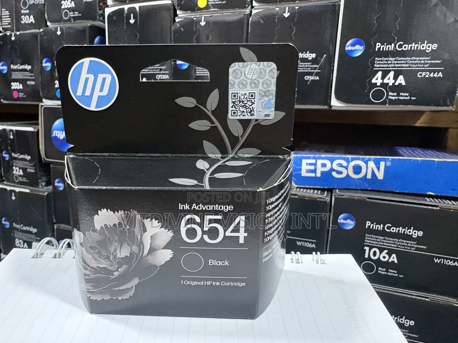 Hp 654 Black Ink Advantage Cartridge
