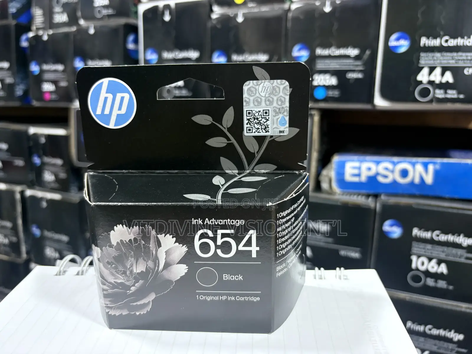 Hp 654 Black Ink Advantage Cartridge