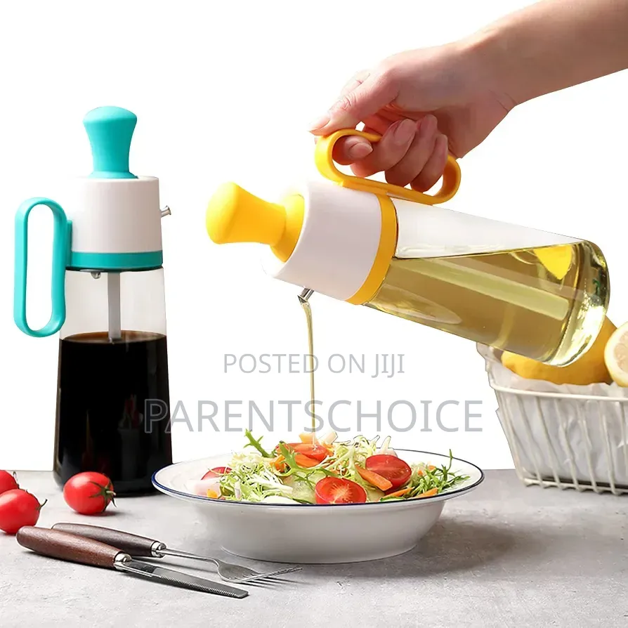 2 in 1 Glass Oil Bottle With Silicone Brush