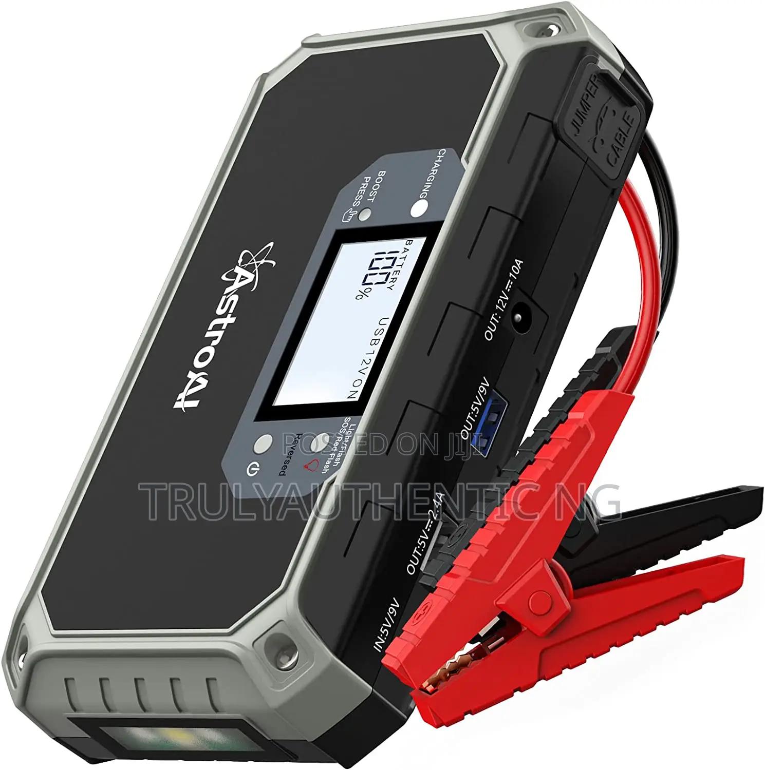 Premium Car Battery Jump Starter - Flash Light - Power Bank - S8 2000a