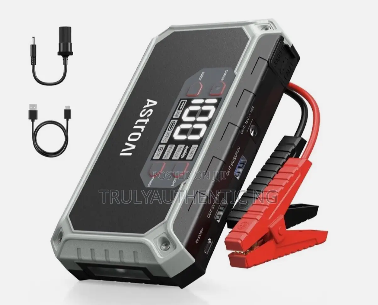Premium Car Battery Jump Starter - Flash Light - Power Bank - S8 2000a