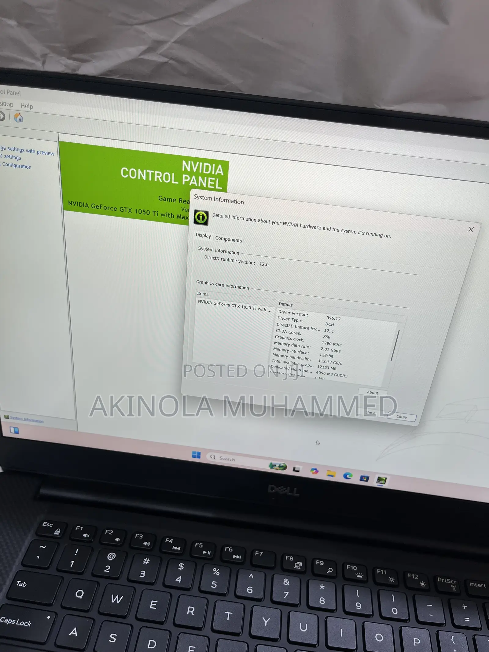 Laptop Dell XPS 15 9570 16GB Intel Core i7 SSD 512GB