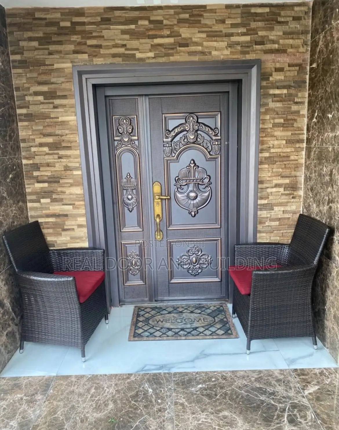 High Quality Luxury Security German Cast Door(74laf)