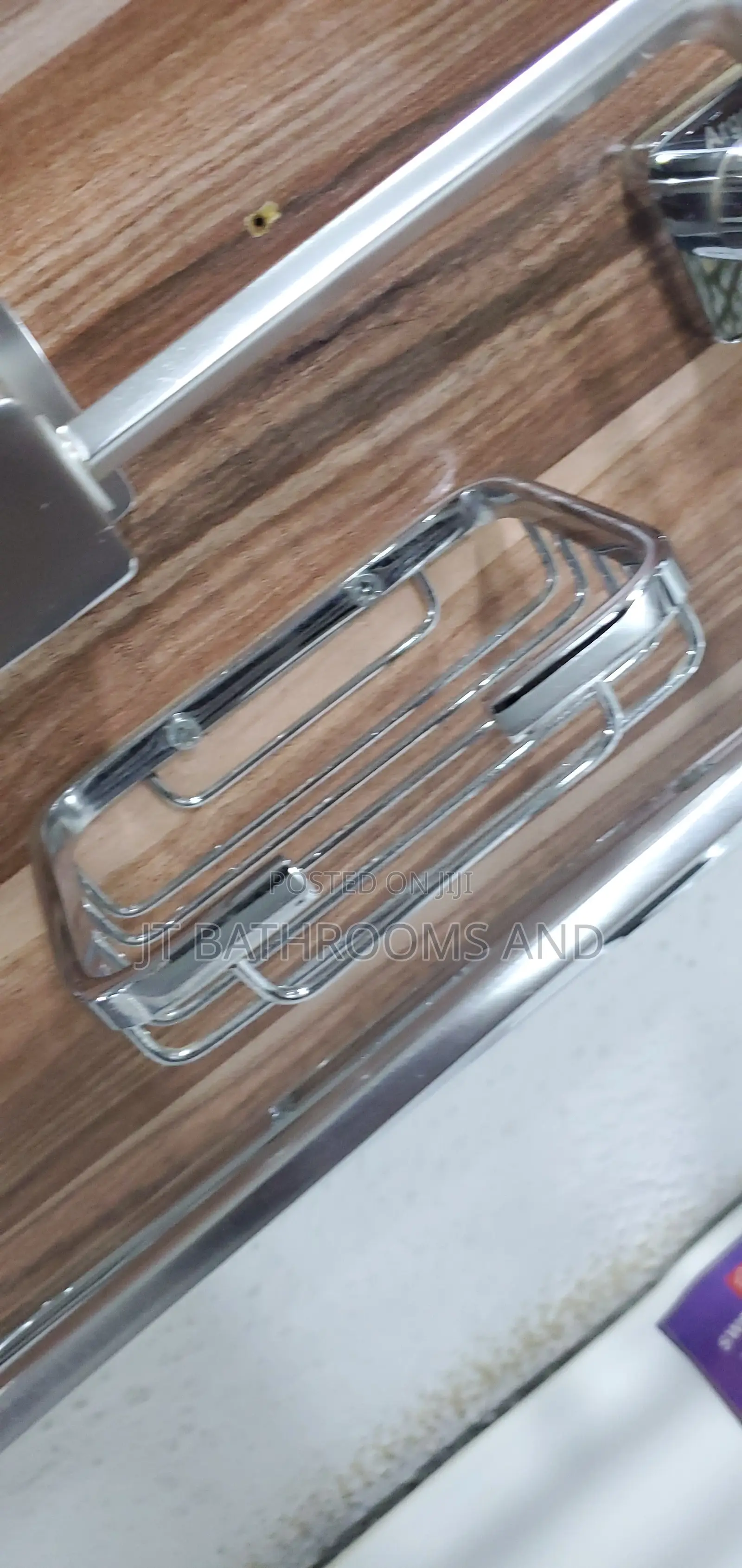 Polished Chrome Wall-Mounted Soap Dish