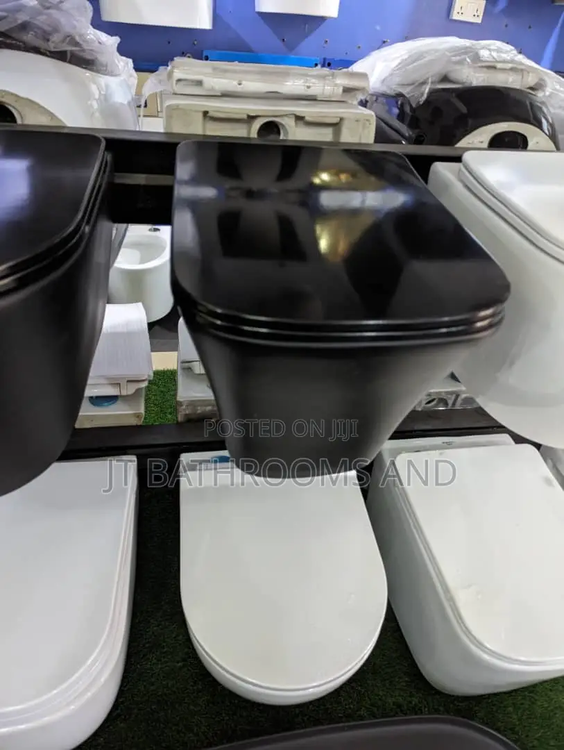 Black White Wall Toilet Wc