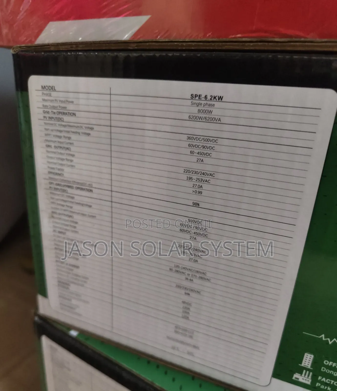 6.2kva Hybrid Inverter Sumry