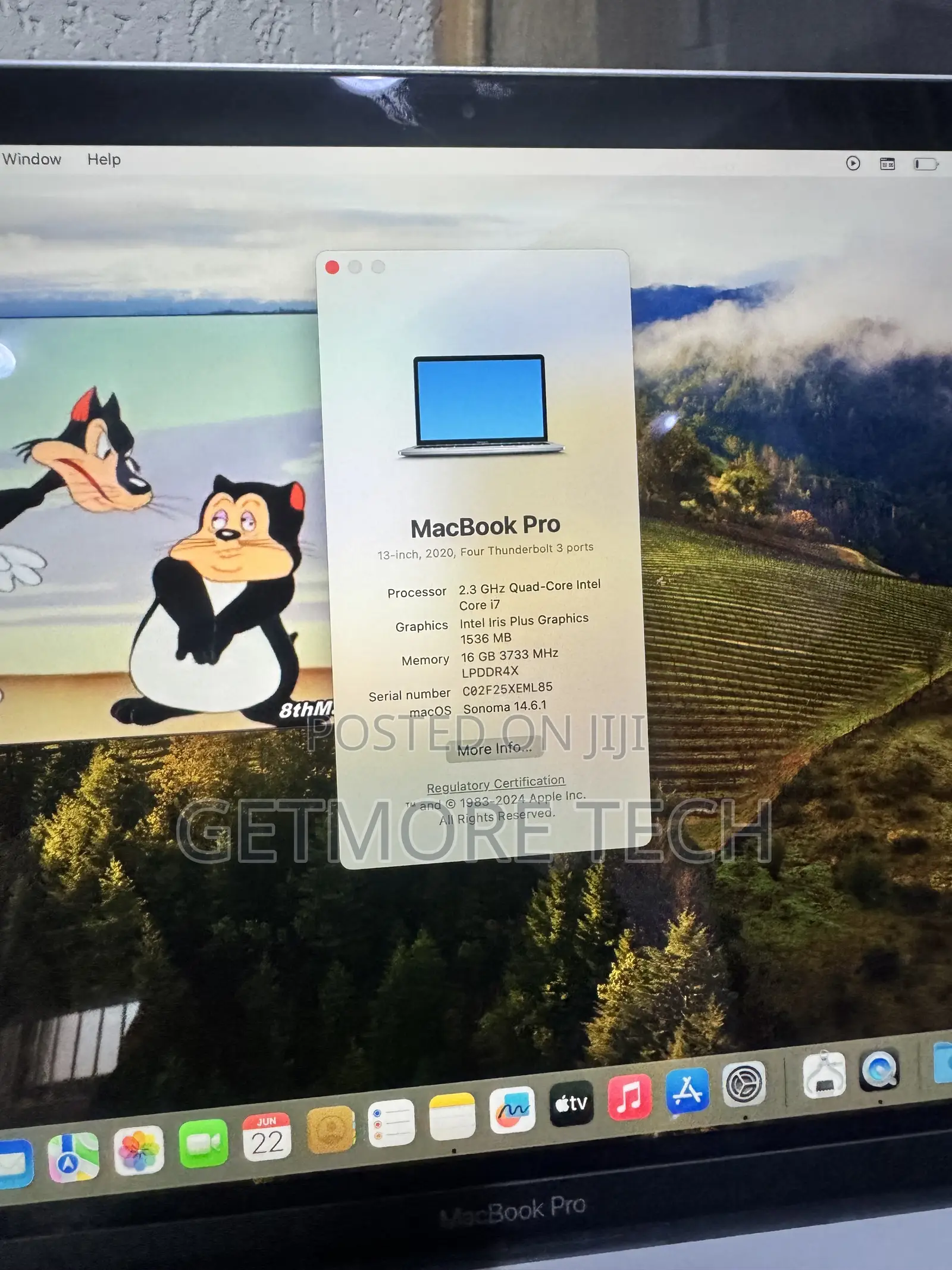 Laptop Apple MacBook Pro 2020 16GB Intel Core i7 SSD 512GB