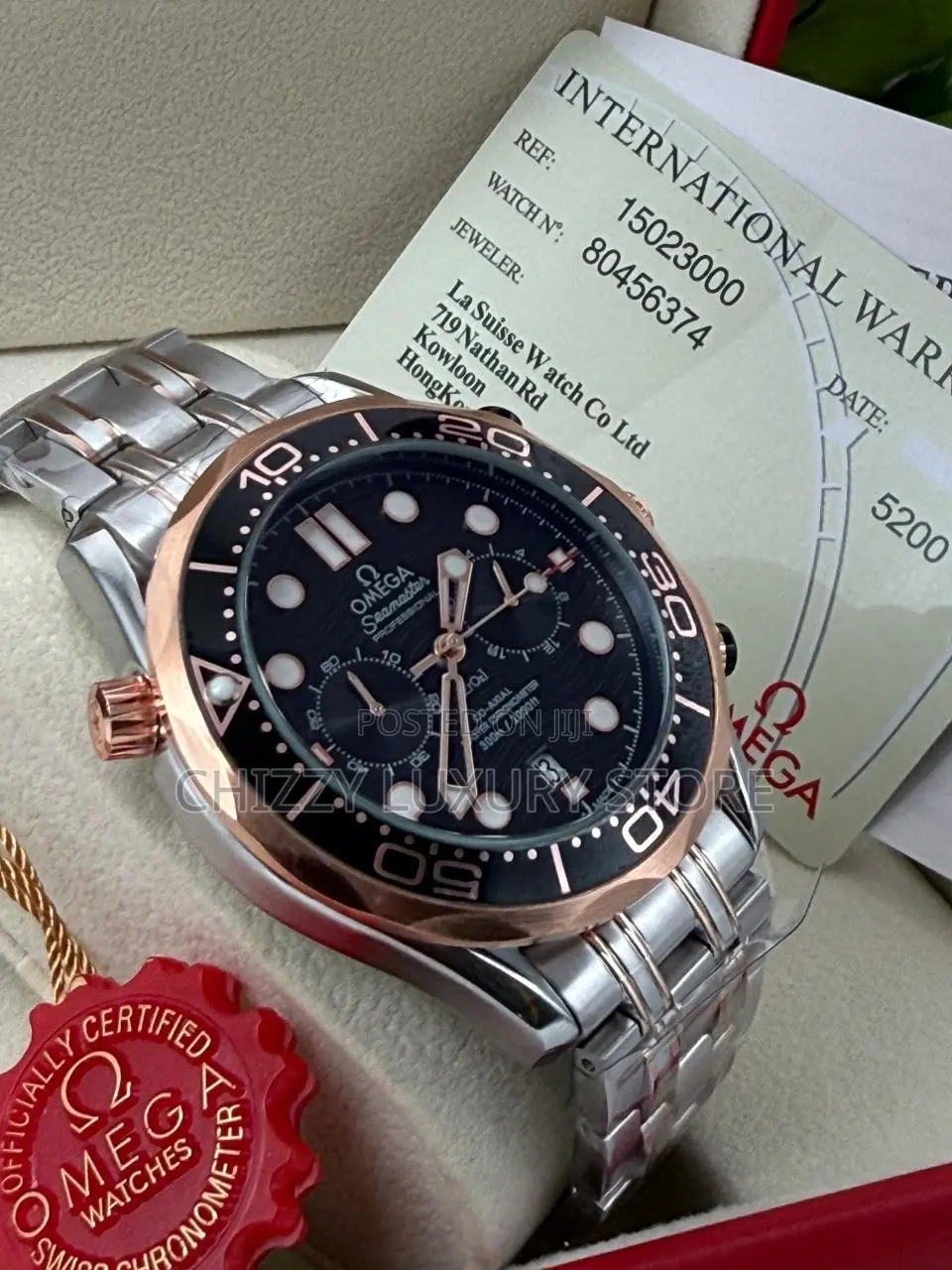 Omega Seamaster Quality Men Chain Strap Wristwatch