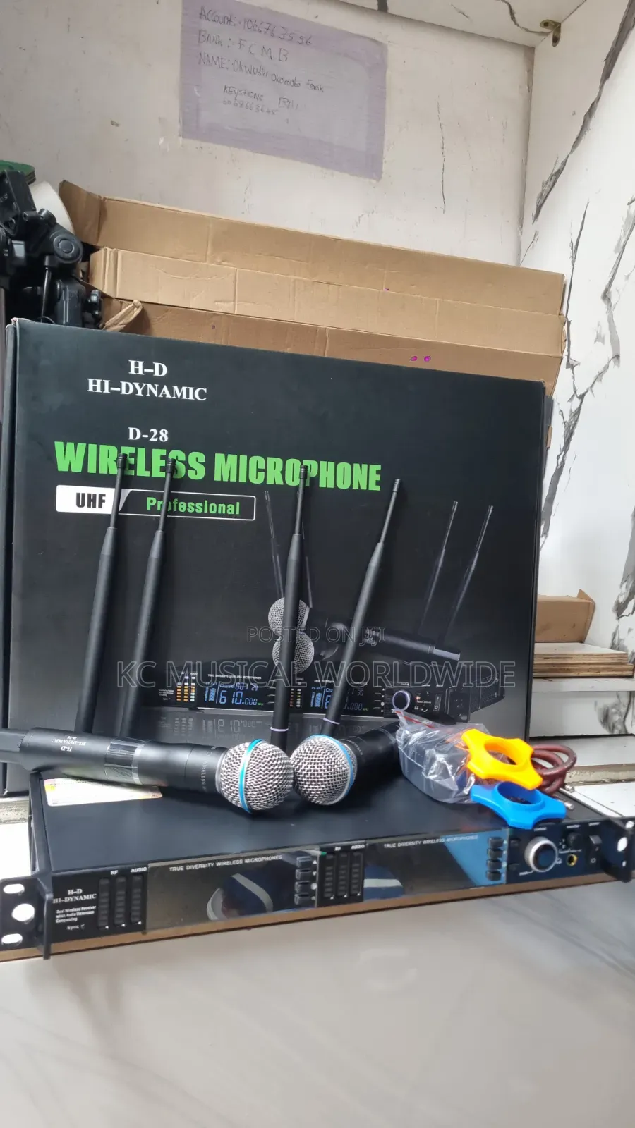Hd Hydinamic Wireless Microphones Model D28