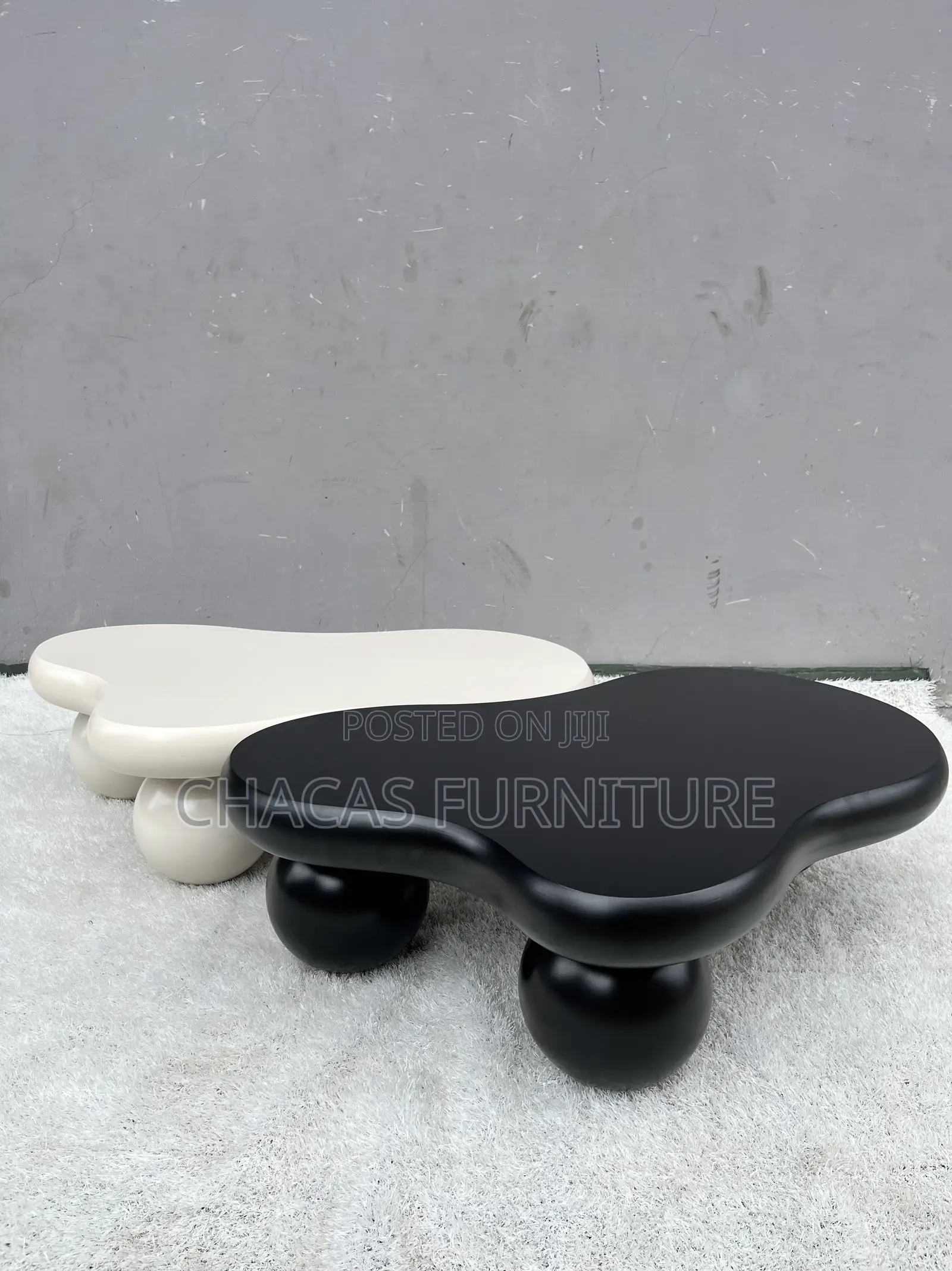 Luxury Modern Cloud Coffee Table - Nordic Wavy Center Accent Table