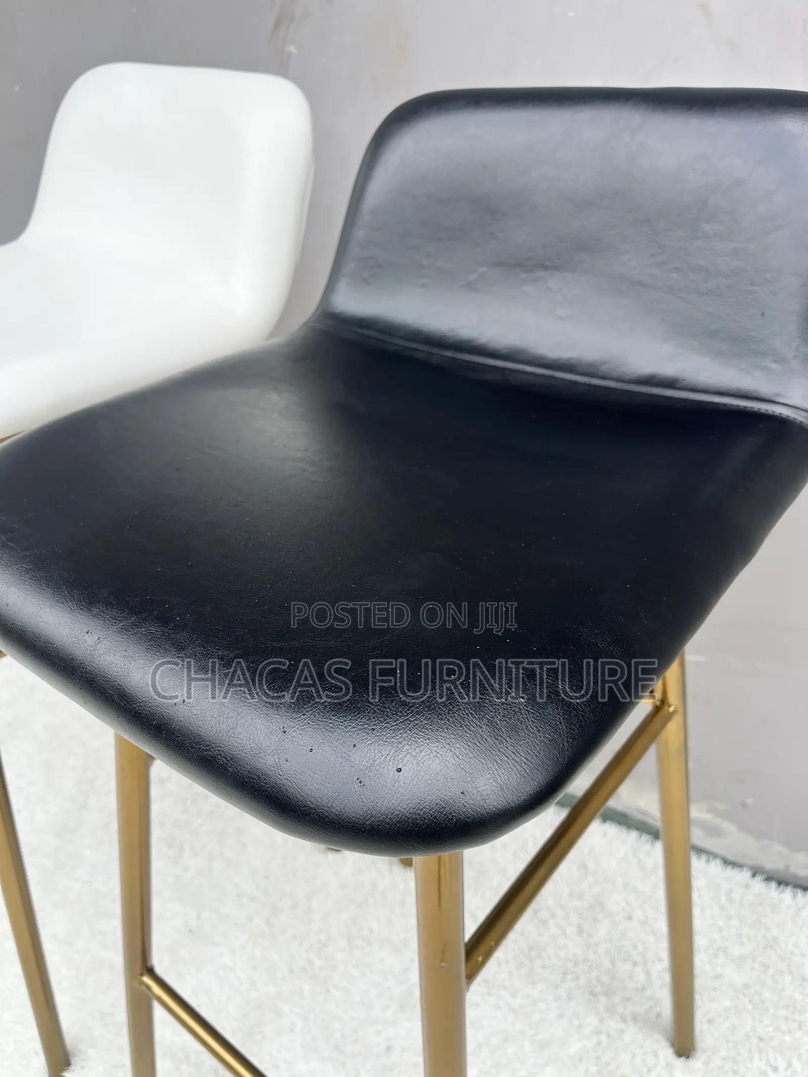 Luxury Gold Leg Bar Stool - Brand New Modern Counter Chair
