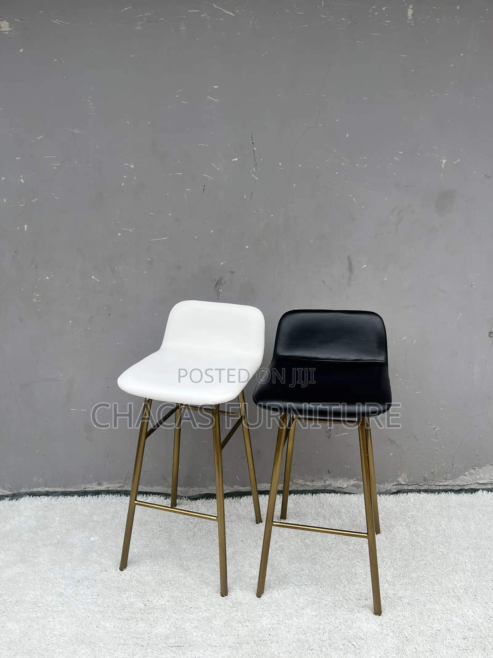Luxury Gold Leg Bar Stool - Brand New Modern Counter Chair