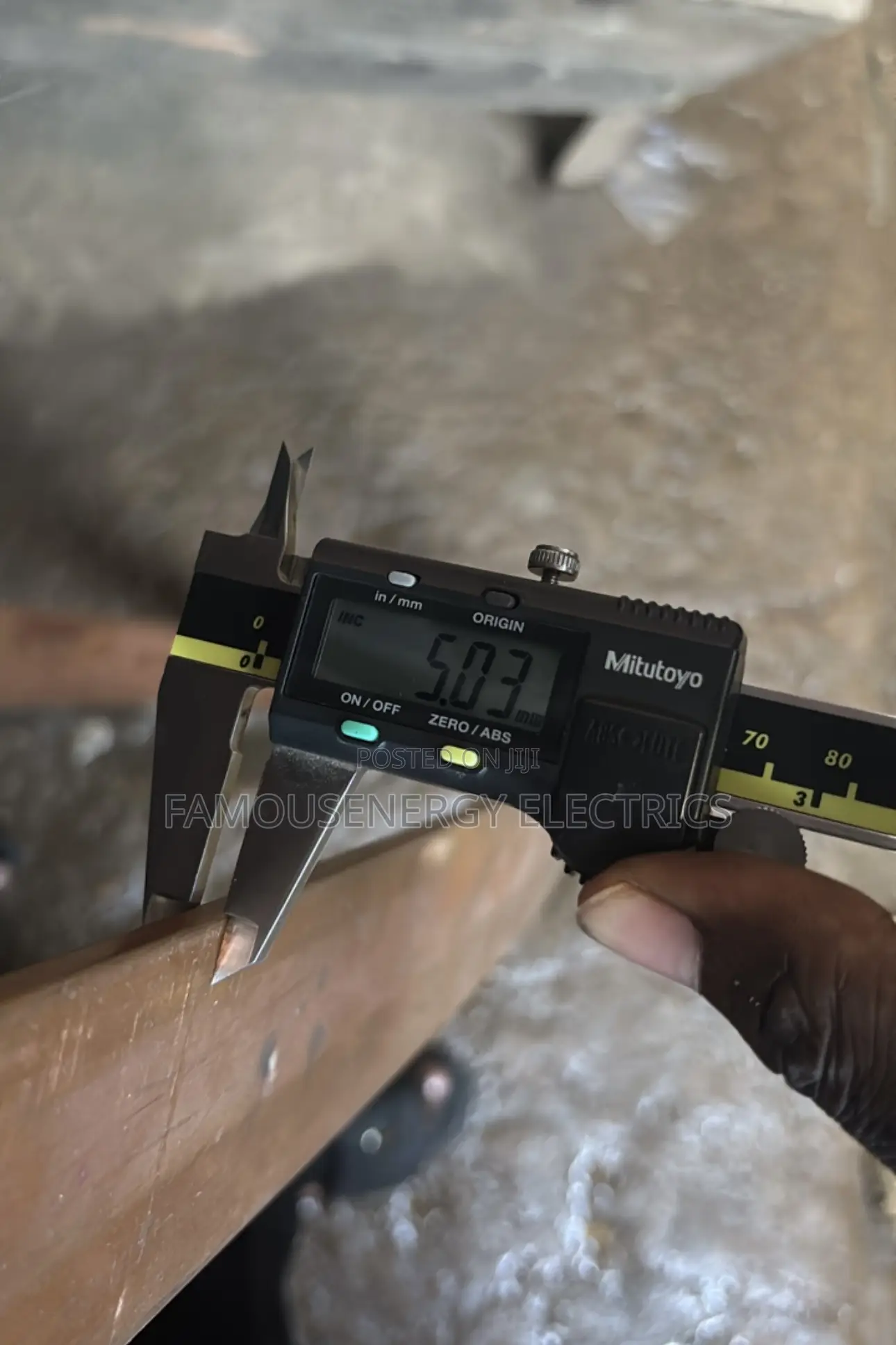 60mmx5mm Copper Bar 630amps