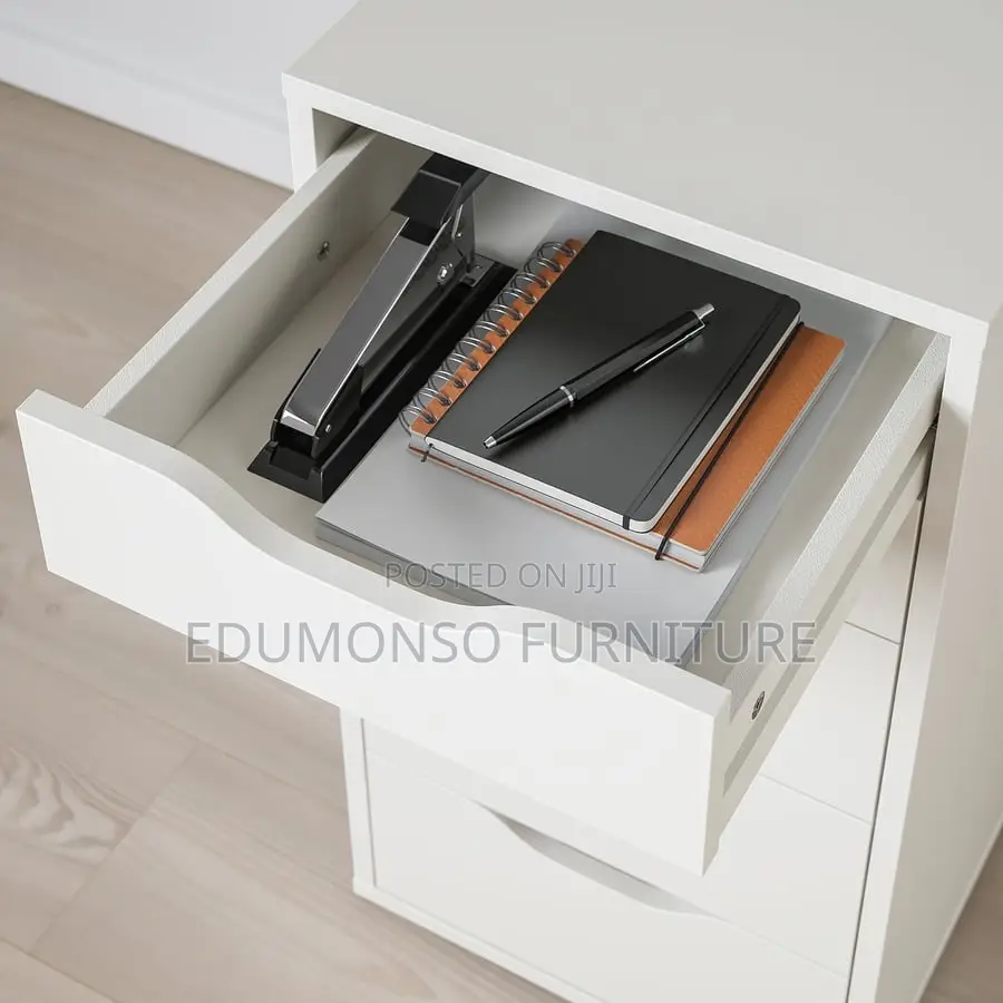 5-Layer White Modern Storage Cabinet