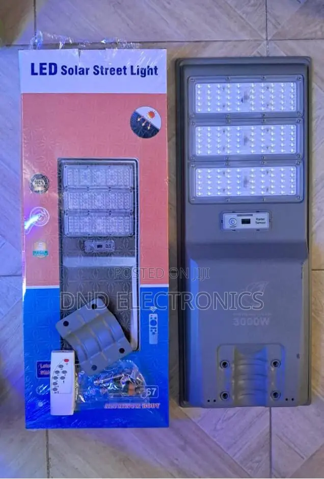 3000w All-in-One Led Solar Street Light Ip67 Aluminum Body