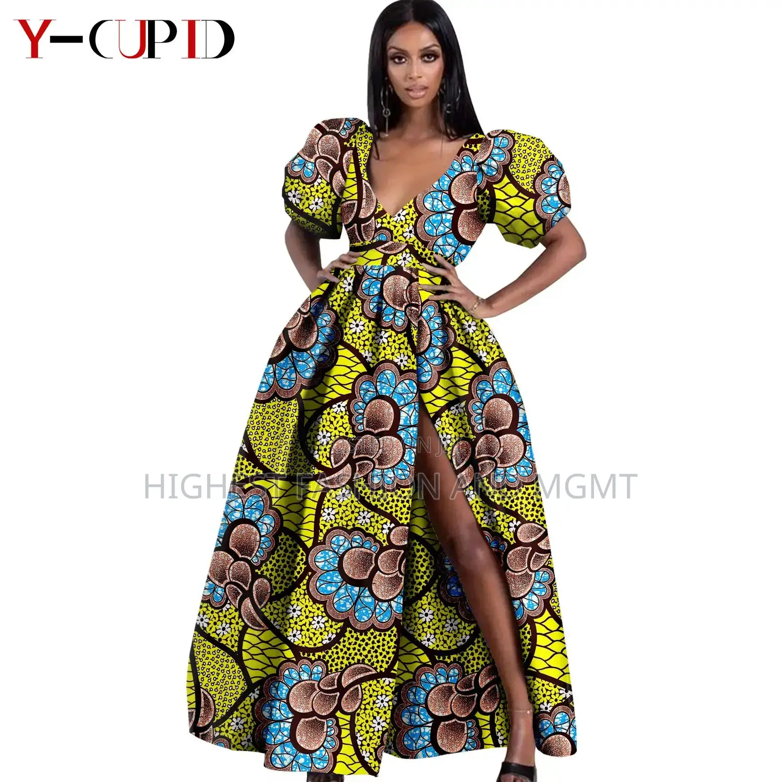 Different Print and Dashiki Outfit for Couples