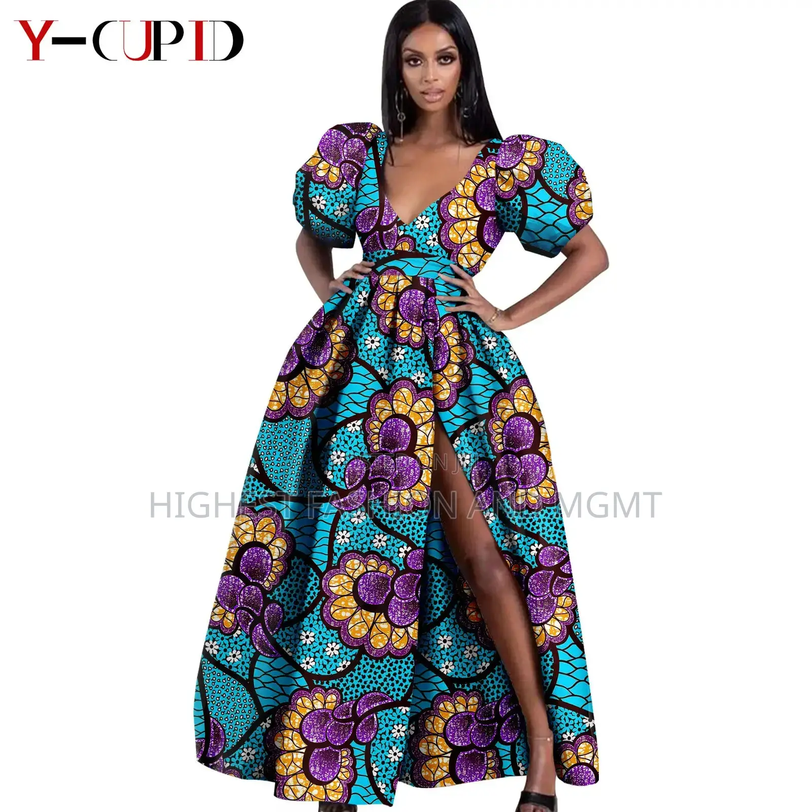Different Print and Dashiki Outfit for Couples