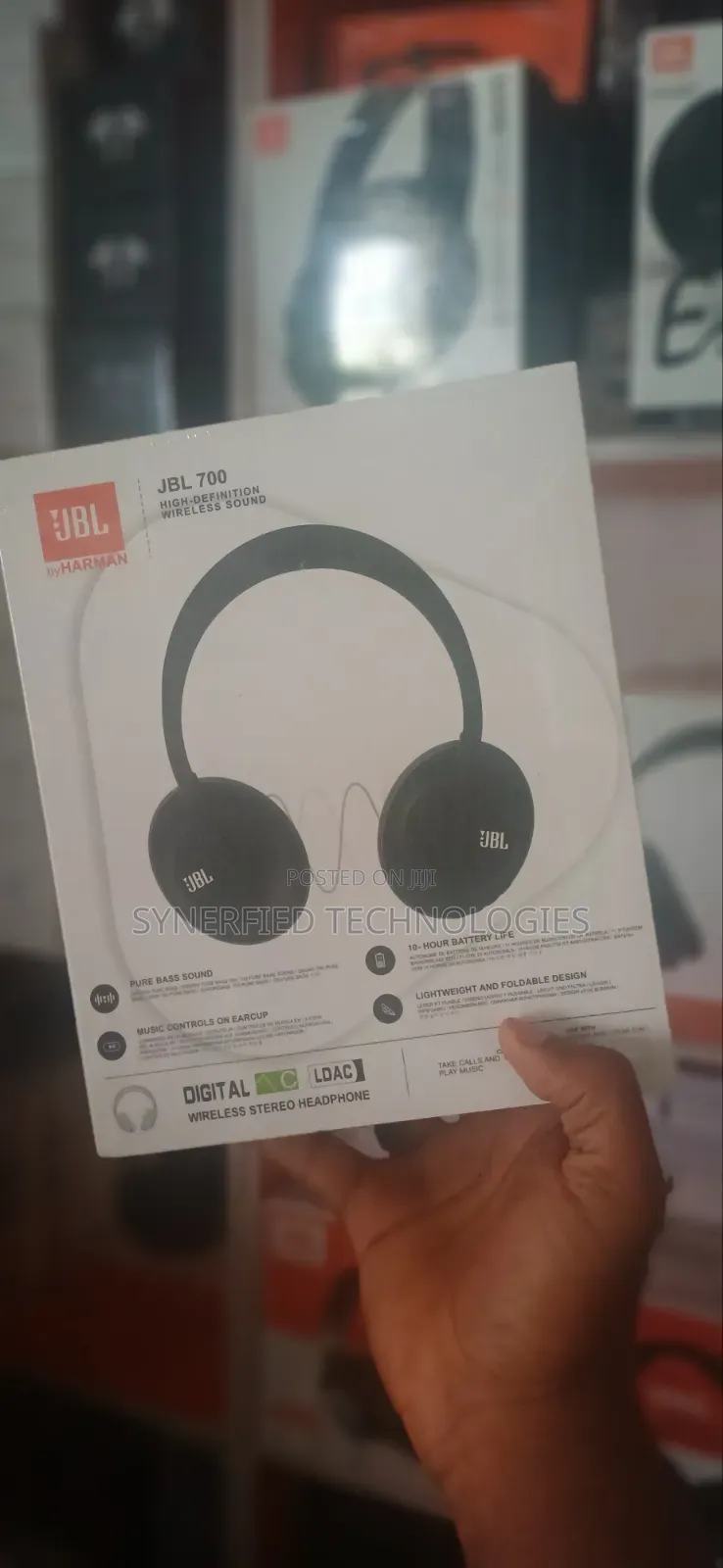 JBL J700 Pure Bass Wireless Headphones