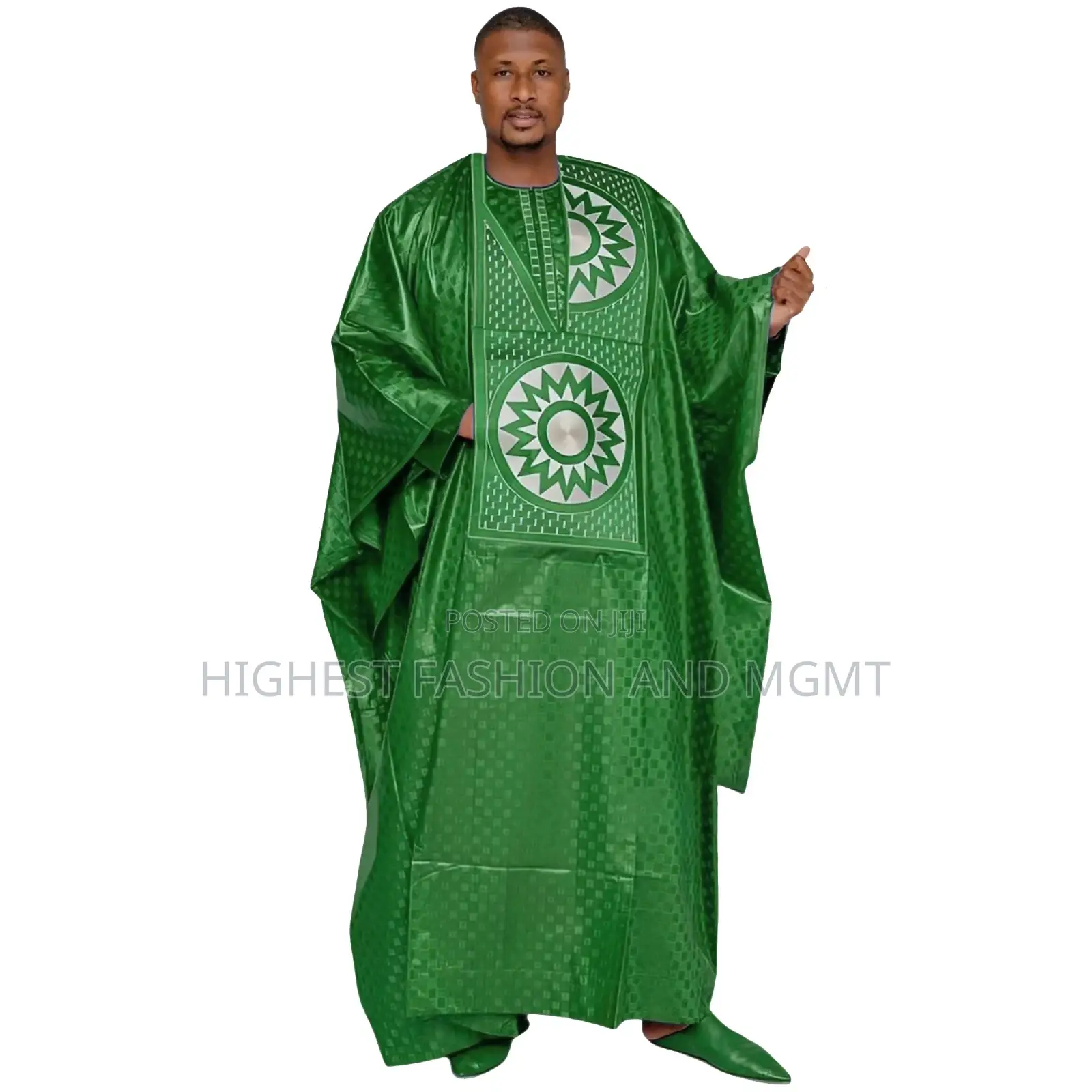 Embroidery Agbada Outfit for Couples
