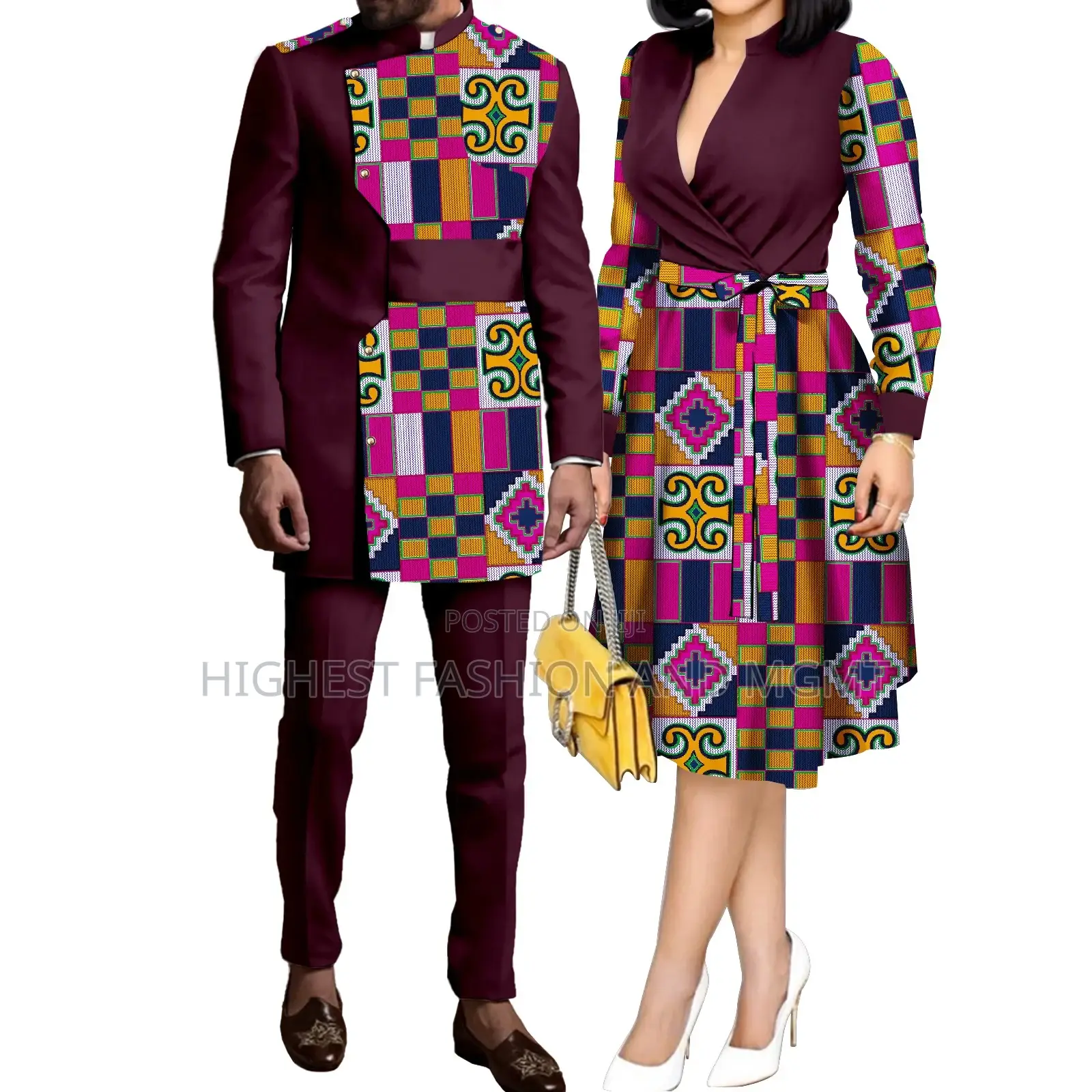 Matching Corporate Dress for Couples