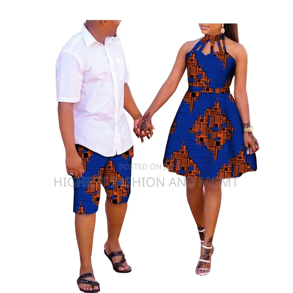 2 Set Matching Dashiki Couple Wears