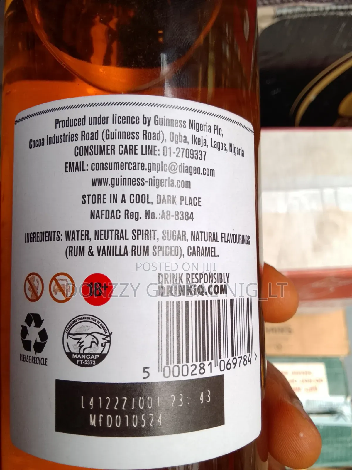 Captain Morgan Gold Rum Per Bottle