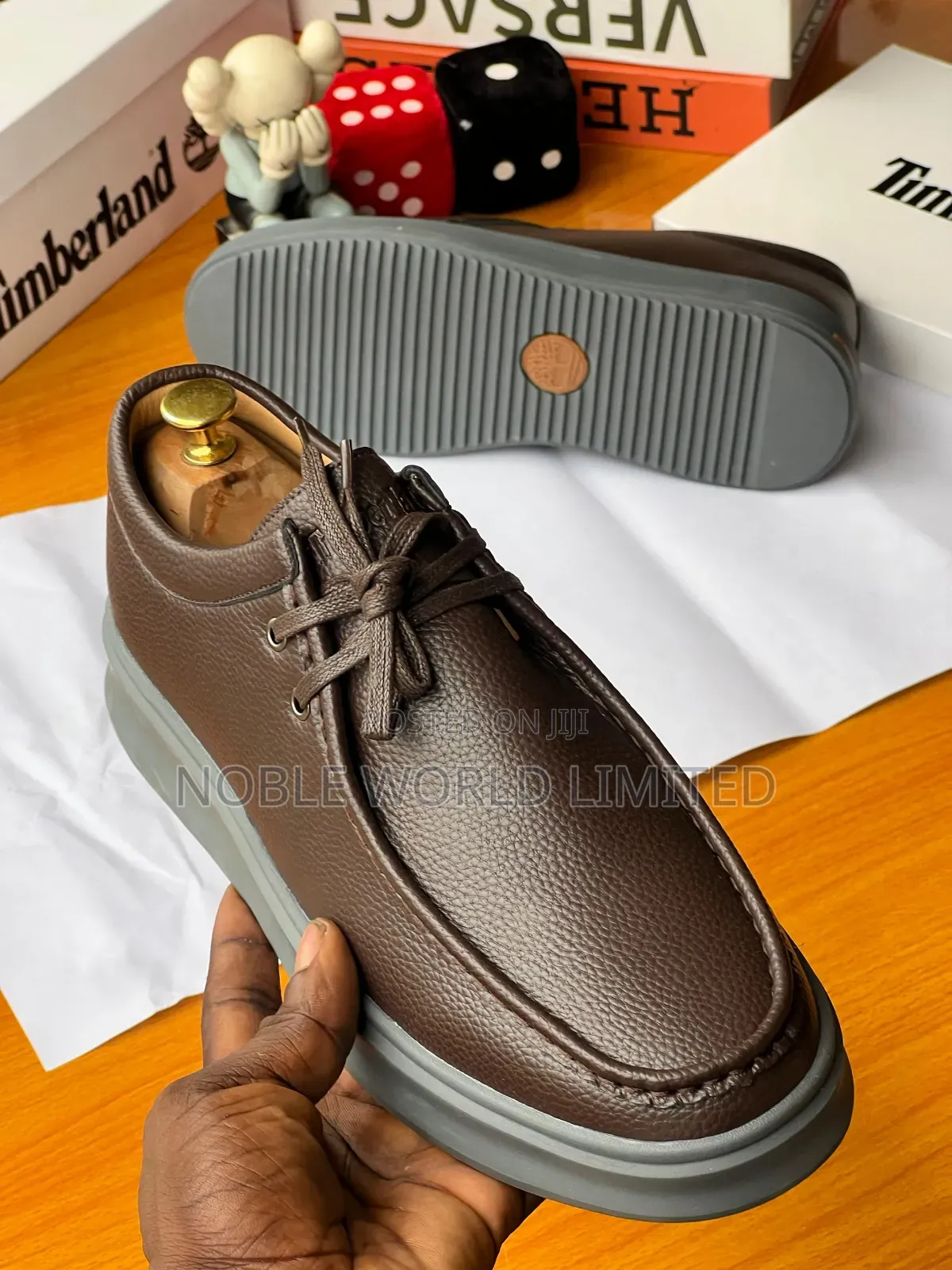 Timberland Black/Brown Men's Leather Shoes Oso 8s